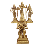 Pure Brass Hanuman Vahana Ram Darbar 18 Inch - Divine Vehicle Set | Jaipurio